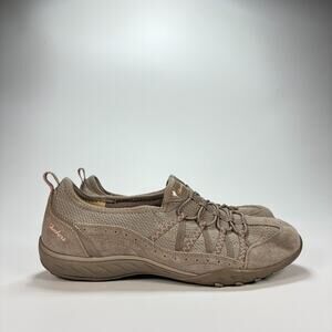 Skechers Gray Bungee Laces Memory Foam Cushioned Shoes Sneakers Womens Size 8